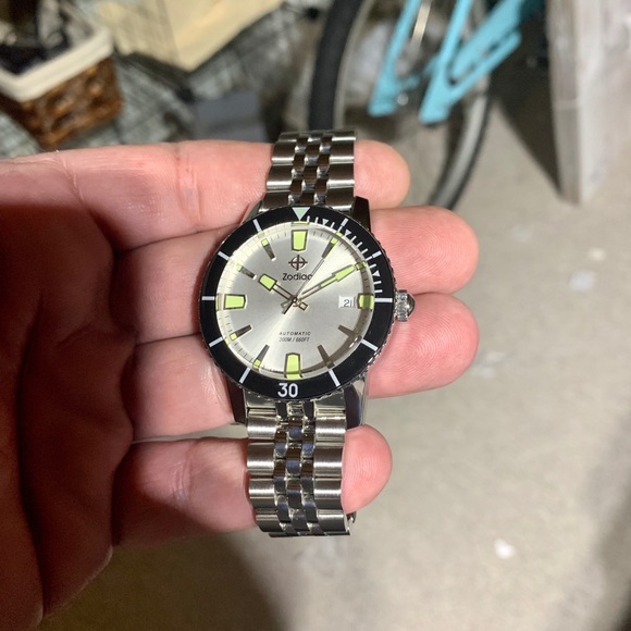 Zodiac Super Seawolf Compression Watch Silver Dial - Picture 12 of 15